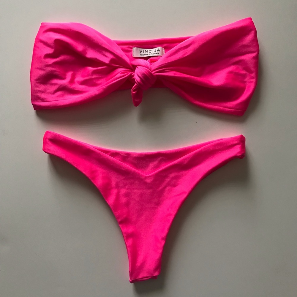 Vincija Swim Tie up Bow Bikini Set